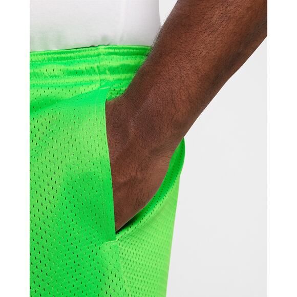 Nike Mens Size M Dri FIT 5" Mesh Basketball Shorts Pockets Neon Green HV1880 398 - Picture 11 of 15